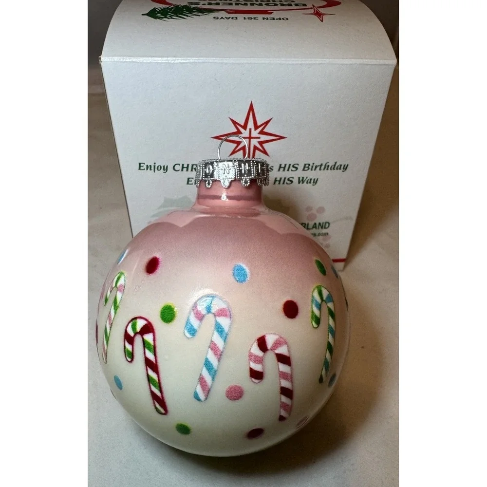 New Bronners Christmas Wonderland Merry Bright Ornament Christmas Pink‎